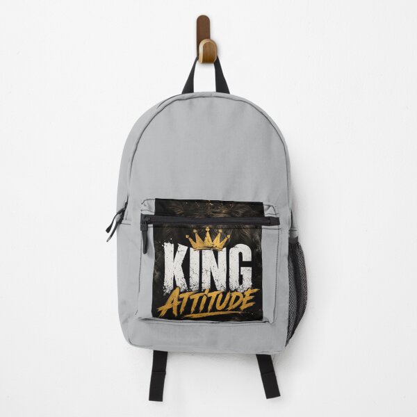 Item preview, King Attitude Lion Typography Motivational Graphic Sticker designed and sold by CreativeKrish07.