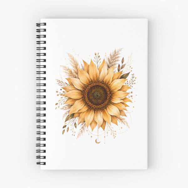 Item preview, Boho Sunflower Floral Design | Rustic Botanical Aesthetic designed and sold by CalmMandala.