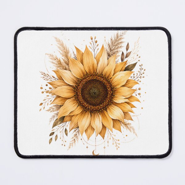 Item preview, Boho Sunflower Floral Design | Rustic Botanical Aesthetic designed and sold by CalmMandala.