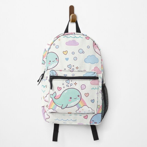 Item preview, Cute Kawaii Whale Rainbow Pattern designed and sold by Shivi-designs.