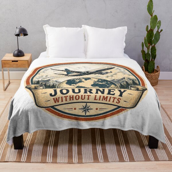 Item preview, Journey Without Limits Vintage Travel Badge designed and sold by ali prints.