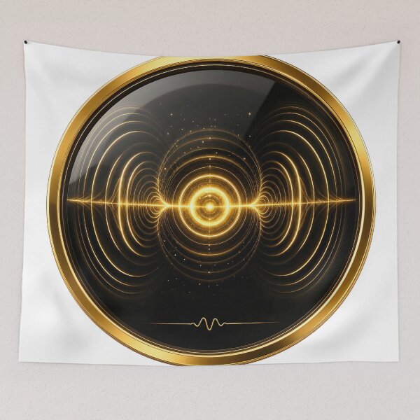 Item preview, Gravity Wave | Golden Physics Emblem designed and sold by simaso.