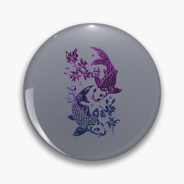 Item preview, Japanese Koi Fish Cherry Blossom Yin Yang For Fish Lovers designed and sold by SofiBlair.