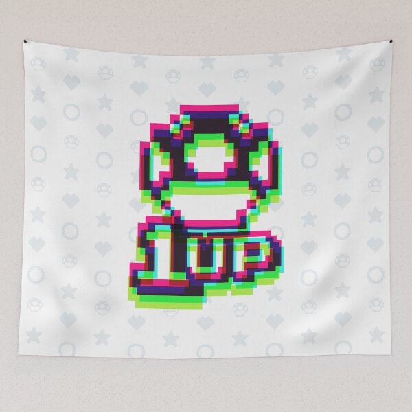 Item preview, 1up Mushroom Synthwave designed and sold by animinimal.