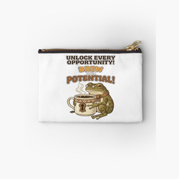 Item preview, Title Brew Your Potential Vintage Frog Coffee Quote designed and sold by My-Hoodies.