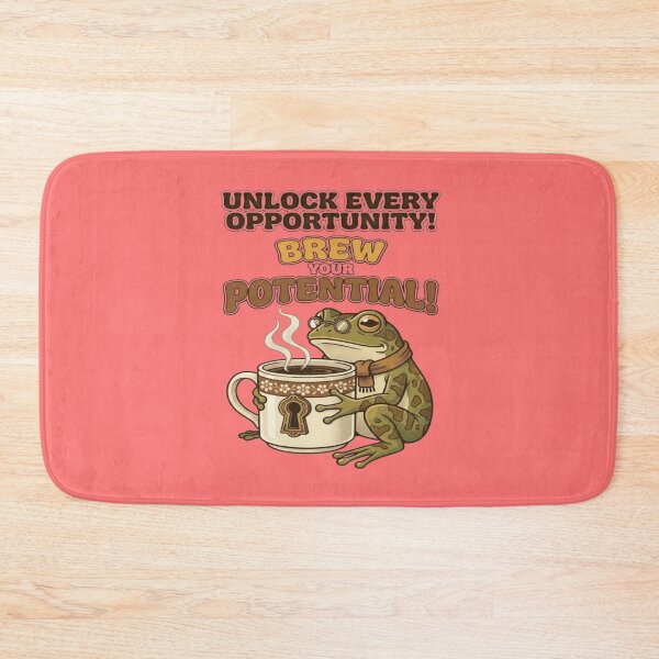 Item preview, Title Brew Your Potential Vintage Frog Coffee Quote designed and sold by My-Hoodies.