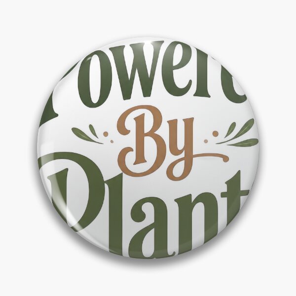 Item preview, Powered By Plants Botanical Typography designed and sold by Irfanmulyana.