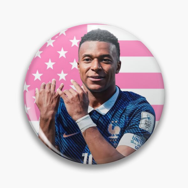 Item preview, Mbappe Fiddle Pink Flag designed and sold by thecollegetalk.
