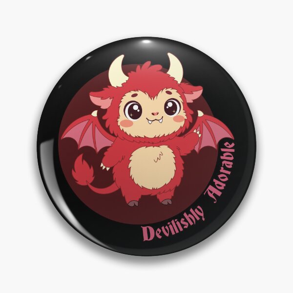 Item preview, Devilishly Adorable | Cute Fluffy Jersey Devil Kawaii Cryptid designed and sold by Hallowed Artistry.