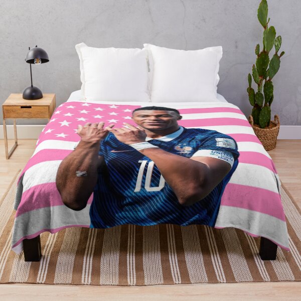 Item preview, Mbappe Fiddle Pink Flag designed and sold by thecollegetalk.
