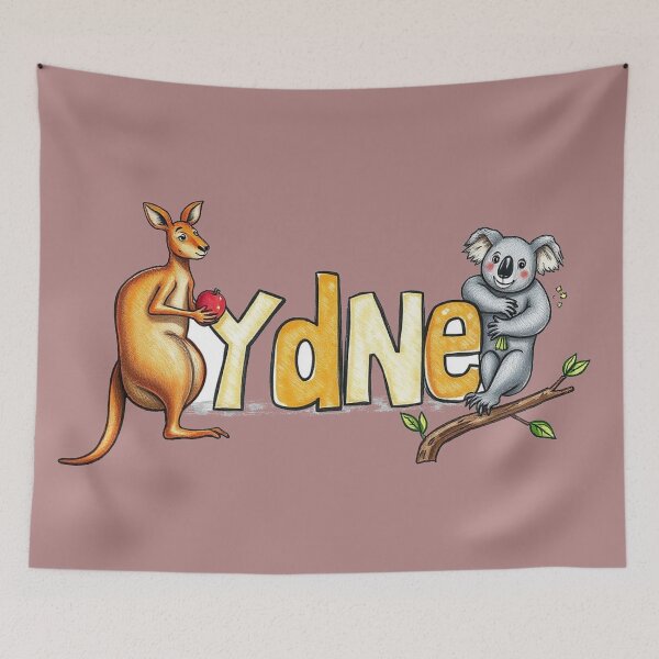 Item preview, Sydney text with kangaroo and koala designed and sold by CreationsNicB.