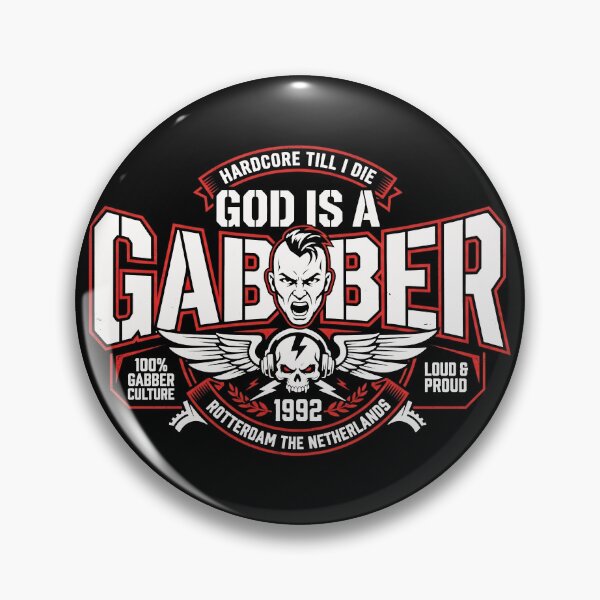 Item preview, God Is A Gabber Hardcore Techno Hakken Rave Art designed and sold by SPAZE-Typo.