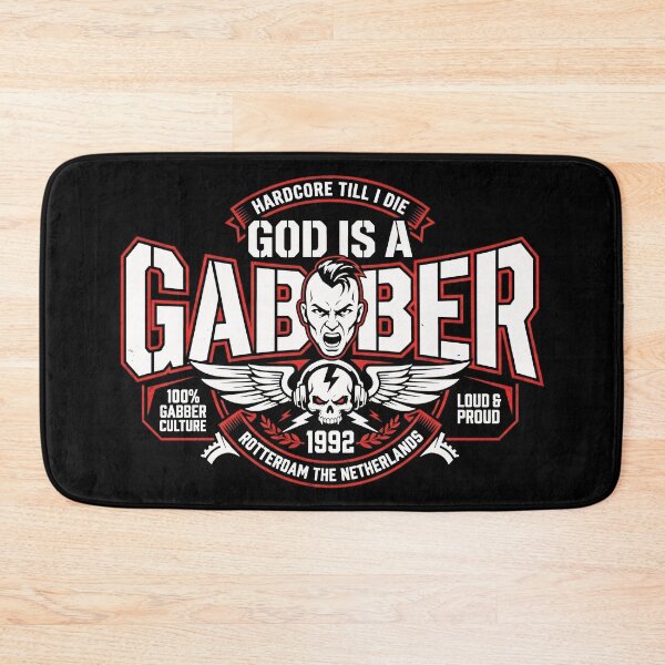 Item preview, God Is A Gabber Hardcore Techno Hakken Rave Art designed and sold by SPAZE-Typo.