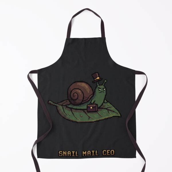 Item preview, Snail Mail CEO - Retro 16-Bit Pixel Art Snail designed and sold by Arobinoz.