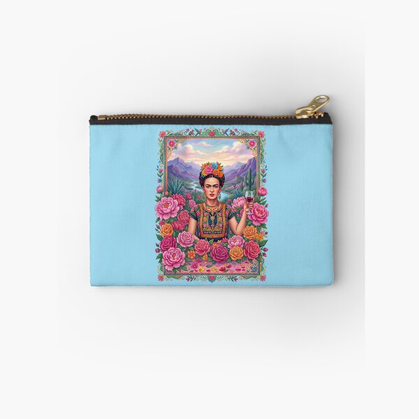 Item preview, Frida Kahlo Drinking Wine Colorful Mexican designed and sold by TeeARTHY.