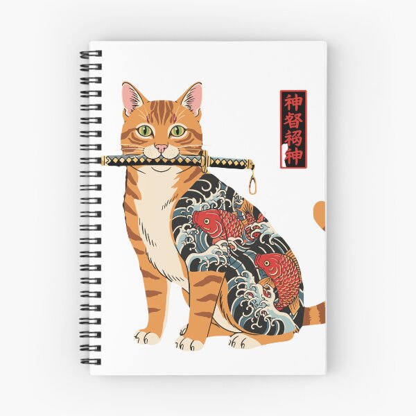 Item preview, Divine Cat God Japanese Samurai Warrior Feline designed and sold by SofiBlair.