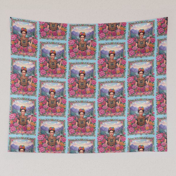 Item preview, Frida Kahlo Drinking Wine Colorful Mexican designed and sold by TeeARTHY.