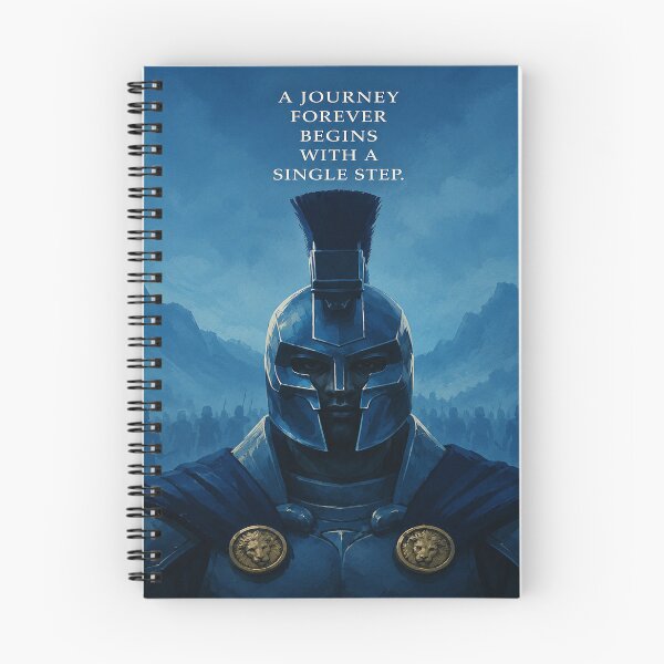 Item preview, A Journey Begins With A Single Step – Ancient Warrior Inspirational Art designed and sold by Golden Reels.