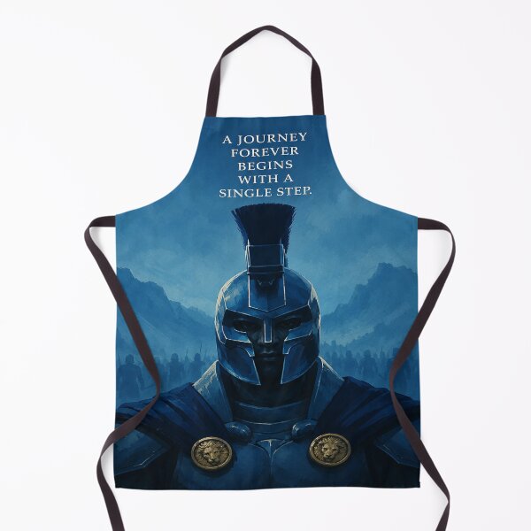 Item preview, A Journey Begins With A Single Step – Ancient Warrior Inspirational Art designed and sold by Golden Reels.
