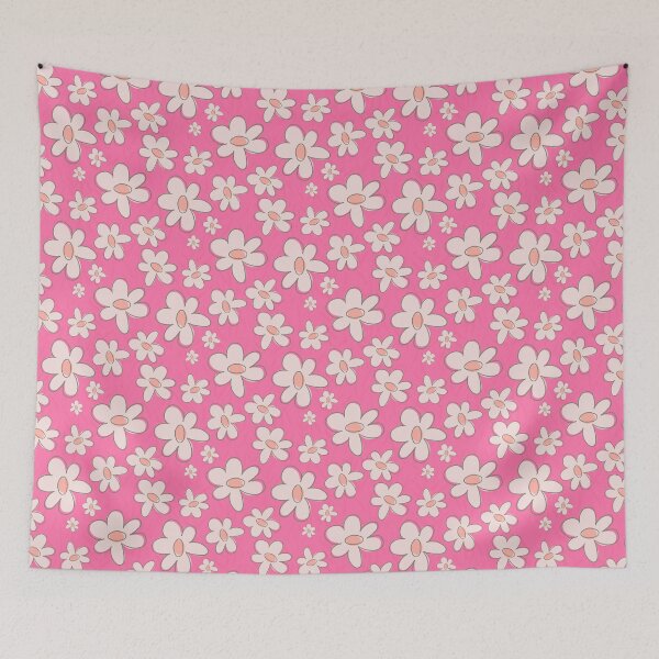 Item preview, Pink Blush Retro Daisy Garden designed and sold by MaddaMom.