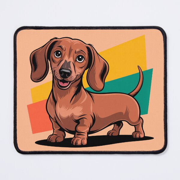 Item preview, Cute Brown Dachshund Wiener Dog Geometric Art designed and sold by Outlet Raloel.
