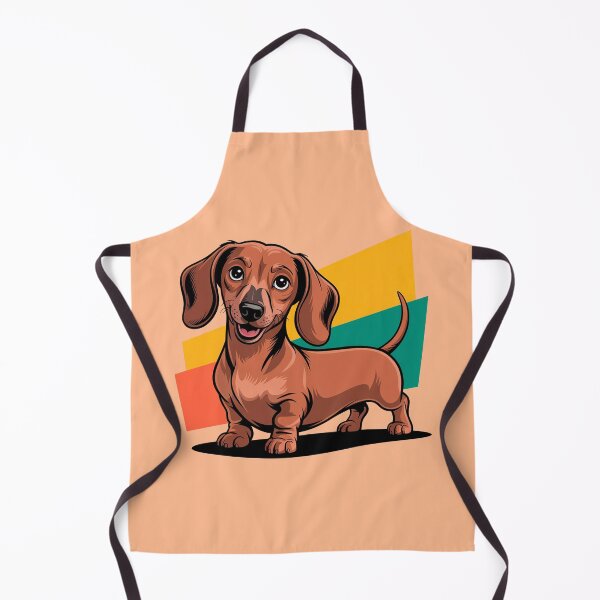 Item preview, Cute Brown Dachshund Wiener Dog Geometric Art designed and sold by Outlet Raloel.