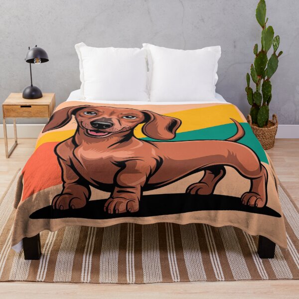 Item preview, Cute Brown Dachshund Wiener Dog Geometric Art designed and sold by Outlet Raloel.