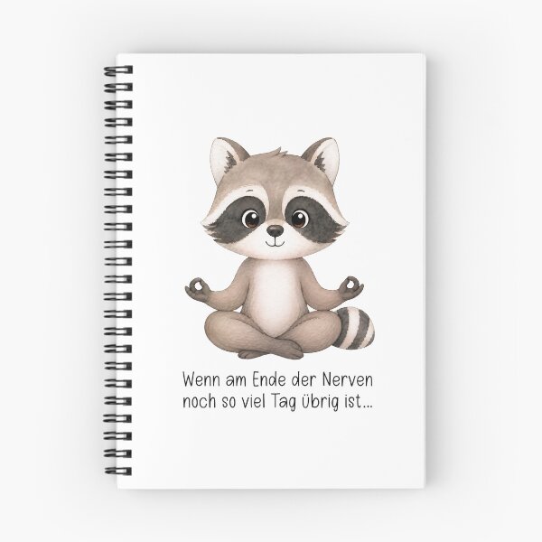 Item preview, Teacher humor raccoon: When there's still so much day left at the end of your rope... designed and sold by Abenteuer Grundschule.
