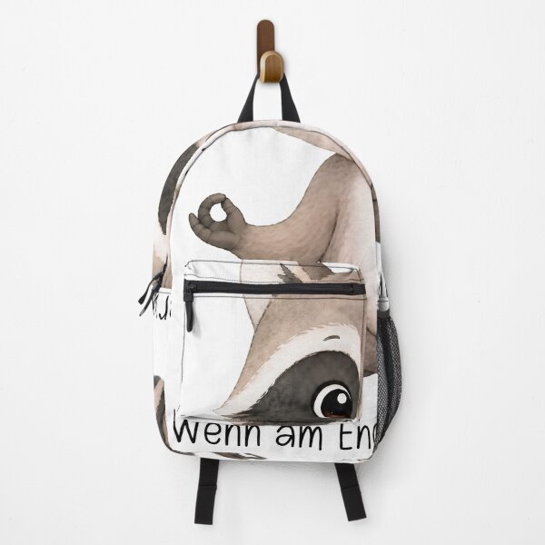 Item preview, Teacher humor raccoon: When there's still so much day left at the end of your rope... designed and sold by Abenteuer Grundschule.