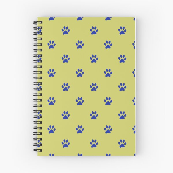 Item preview, Blue Paws Pattern | Mustard Yellow and Blue Paws Pet Lover Design | Animal Paw Prints | Chartreuse and Blue Dog Paw Art | Modern Pet Owner Gift | Vibrant Blue Paws Seamless designed and sold by VivaFy.