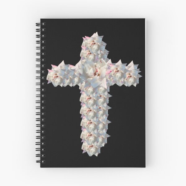 Item preview, white rose cross designed and sold by gracehopelove.