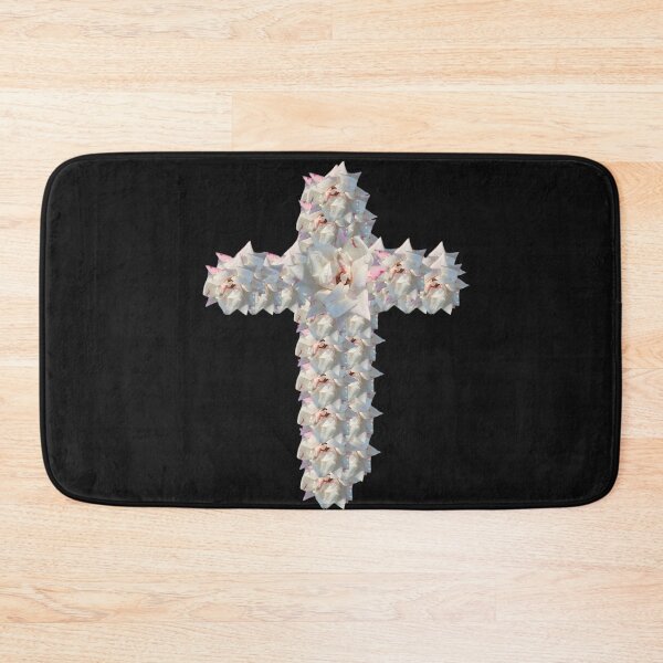 Item preview, white rose cross designed and sold by gracehopelove.