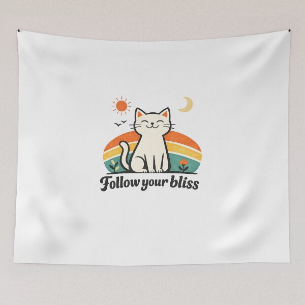 Item preview, Follow Your Bliss: One Purr at a Time designed and sold by Santuário da Bicharada.