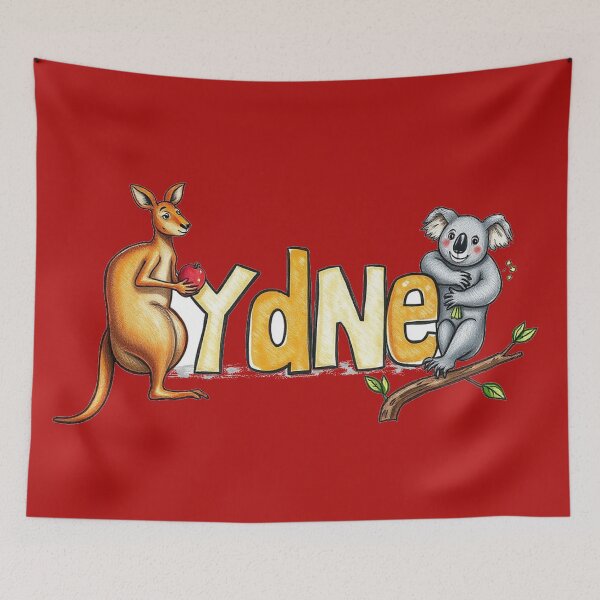 Item preview, Sydney text with kangaroo and koala designed and sold by CreationsNicB.