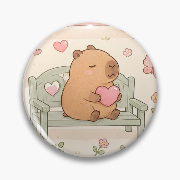 Item preview, Capybara Heart Garden Bench Pattern designed and sold by Soft Berry Studio.