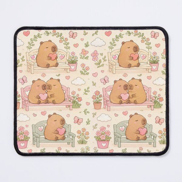 Item preview, Capybara Heart Garden Bench Pattern designed and sold by Soft Berry Studio.