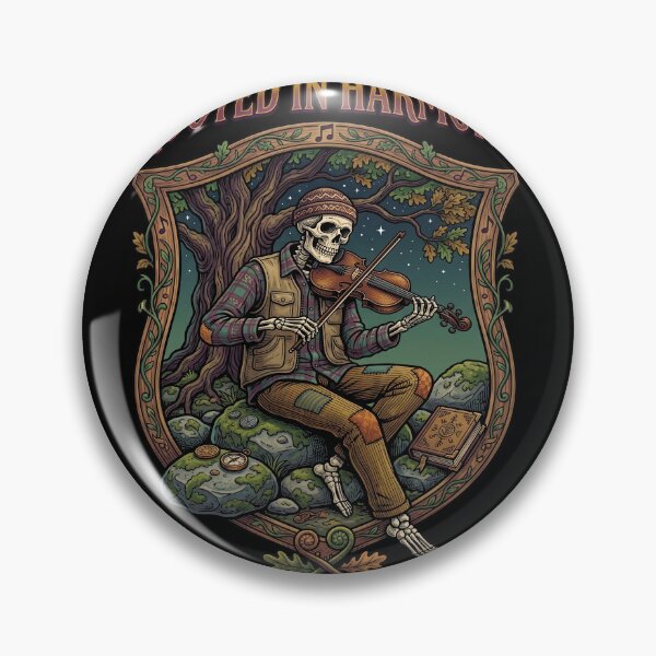 Item preview, Rooted In Harmony Skeleton Playing Violin In Forest designed and sold by TeeARTHY.