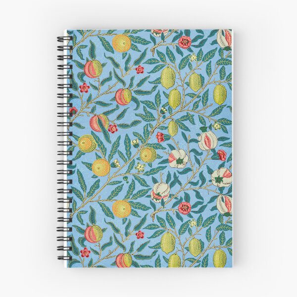 Item preview, William Morris Vintage Light Blue Botanical Fruit Pattern designed and sold by FaizArtShop.