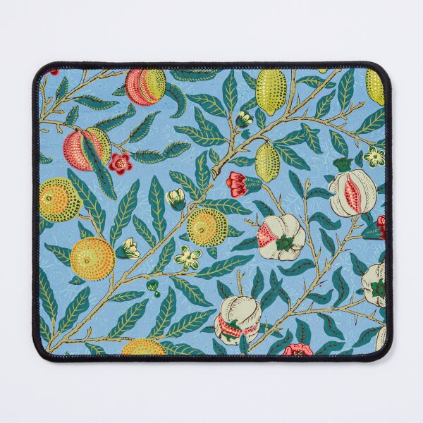 Item preview, William Morris Vintage Light Blue Botanical Fruit Pattern designed and sold by FaizArtShop.