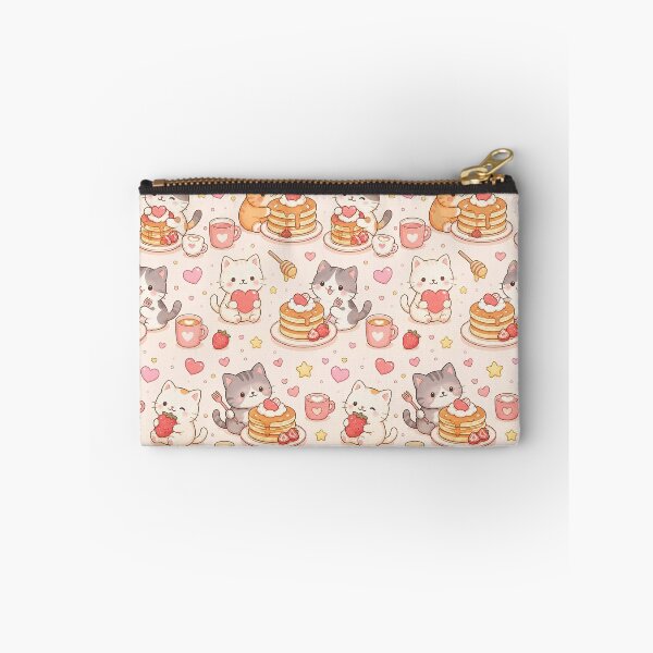 Item preview, Cozy Cat Love Pancake Pattern designed and sold by Soft Berry Studio.