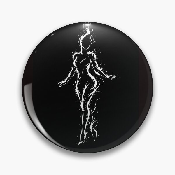 Item preview, Black and White Fire Elemental Line Art - Minimalist Flame Silhouette Home Decor designed and sold by Bela Ambrus.