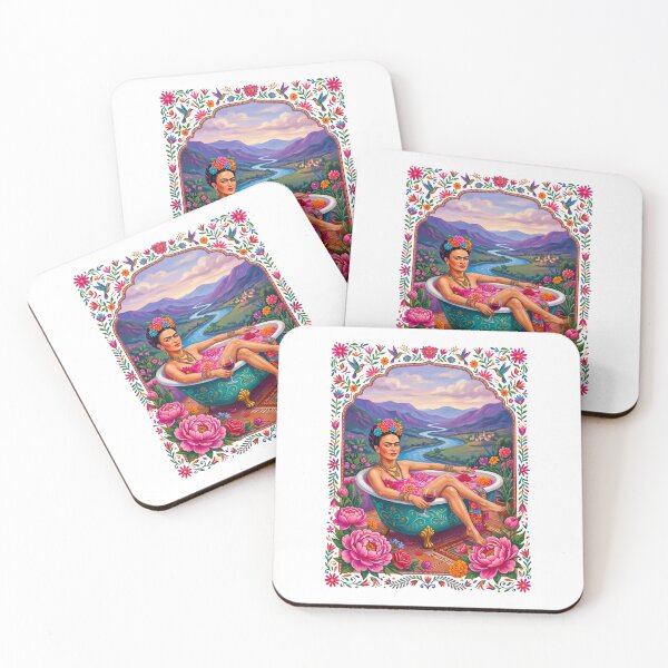 Item preview, Frida Kahlo Outdoor Bath In Tropical Floral River designed and sold by TeeARTHY.