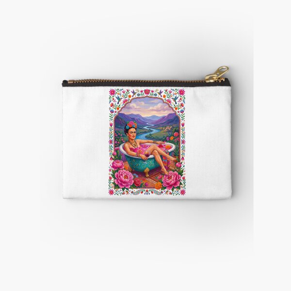 Item preview, Frida Kahlo Outdoor Bath In Tropical Floral River designed and sold by TeeARTHY.