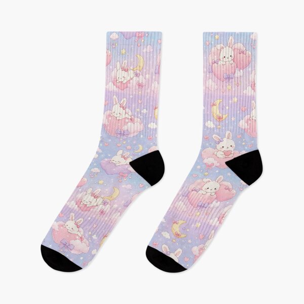 Item preview, Bunny Love Cloud Pattern designed and sold by Soft Berry Studio.