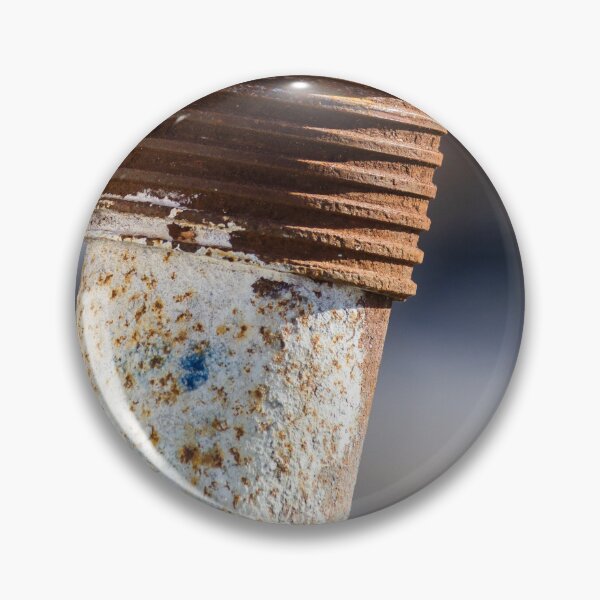 Item preview, Close-Up of a Rusted Metal Pipe Showing Corrosion Texture and Weathered Threads, Industrial Detail designed and sold by Nmallia.