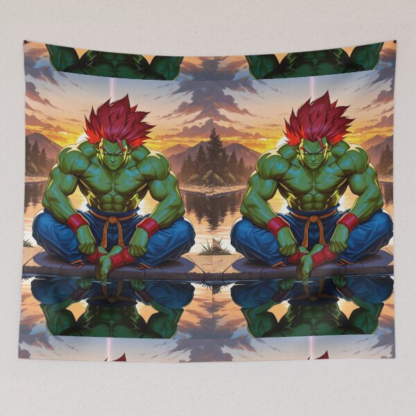 Item preview, Manga - Stylized Saiyan Warrior, Muscular Figure with Fiery Hair designed and sold by Zone--Gaming.