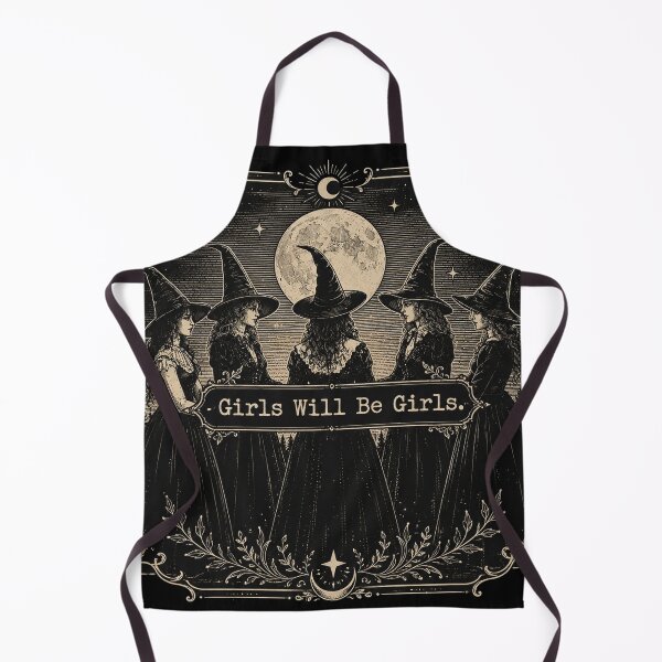 Item preview, Vintage Girls Will Be Girls Witch, Funny Witch, Vintage Halloween Women, Witchy Vibes designed and sold by Cchotlan.