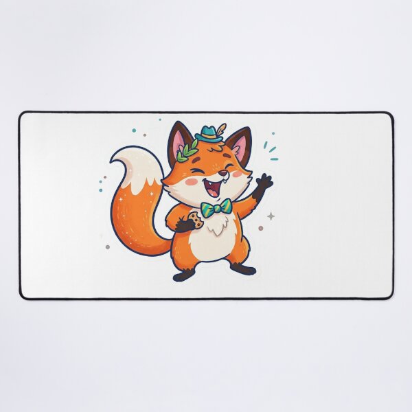 Item preview, Cute Happy Fox Cartoon Sticker designed and sold by ExploreAura Studio.