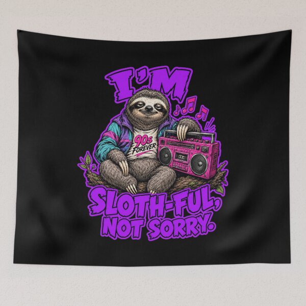 Item preview, I’m Sloth-Ful, Not Sorry Funny Sarcastic Sloth Pun designed and sold by Anyshca.
