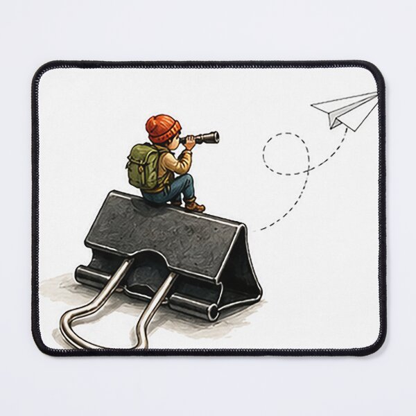 Item preview, Tiny Pilot on a Binder Clip Paper Airplane Adventure designed and sold by Sara-Ai.